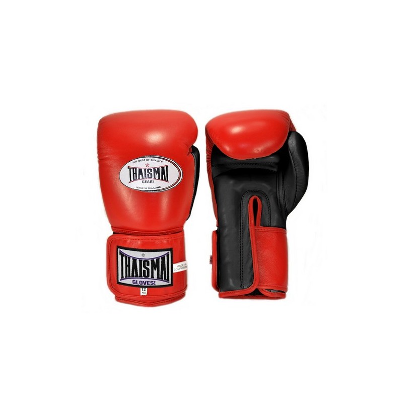Muay thai Boxhandschuhe Thaismai BGLW Longwrist Rot Schwarz