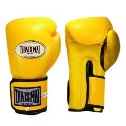 Muay thai Boxhandschuhe Thaismai BGLW Longwrist Gelb