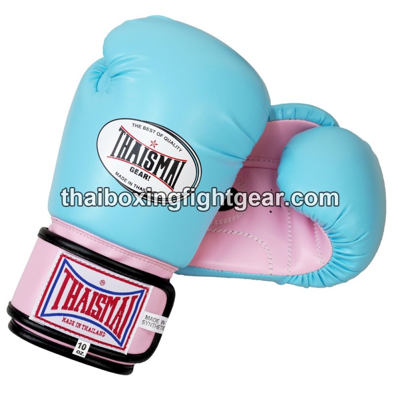 Boxhandschuhe Thaismai Kinder BG124 Hellblau Rosa Synthetik