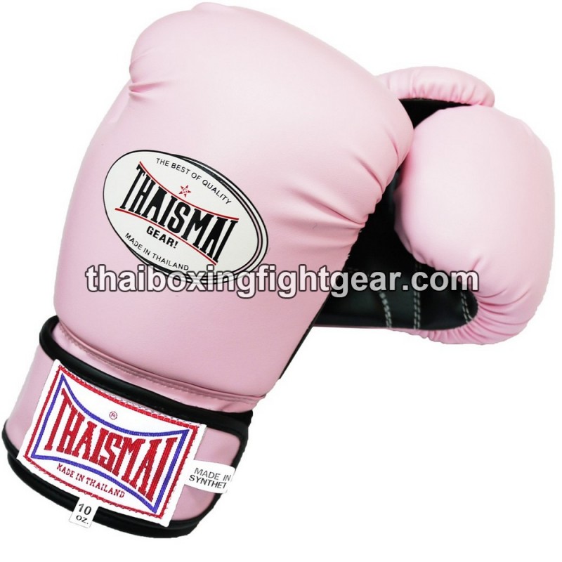 Boxhandschuhe Thaismai Kinder BG124 Hellrosa Schwarz Synthetik