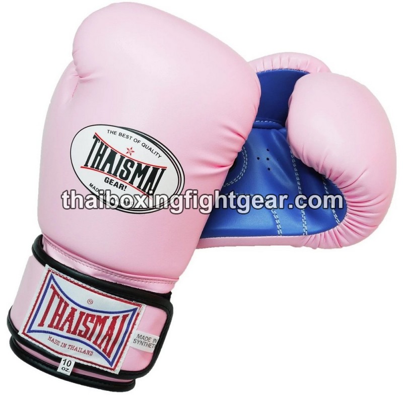 Boxhandschuhe Thaismai Kinder BG124 Hellrosa Blau Synthetik