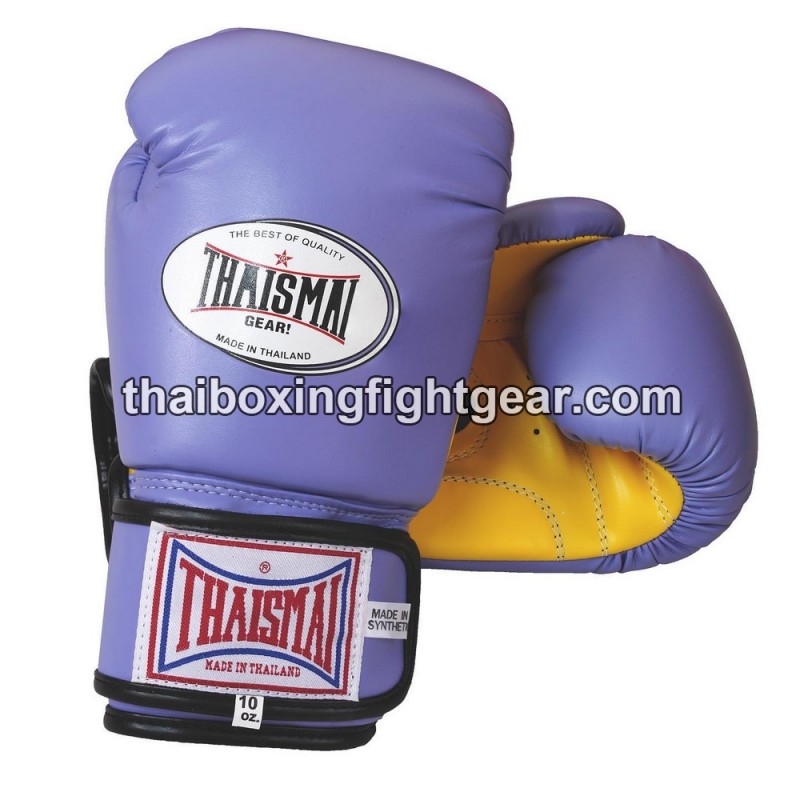 Boxhandschuhe Thaismai Kinder BG124 Lila Gelb Synthetik