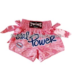 Twins muay thai boxenshorts "GIRL POWER" rosa | Dame