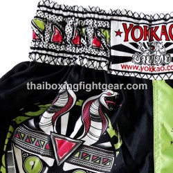 Muay Thai Yokkao Boxen Shorts Carbon Fit "APEX Snake" (Schlange) | Yokkao