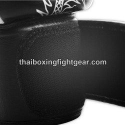 Twins MuayThai Boxhandschuhe FBGVL3-6 Limited Edition "Dragon" schwarz silber | Thaibox Handschuhe
