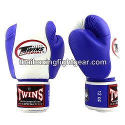 Twins MuayThai Boxhandschuhe BGVL-7 weiß blau | Thaibox Handschuhe