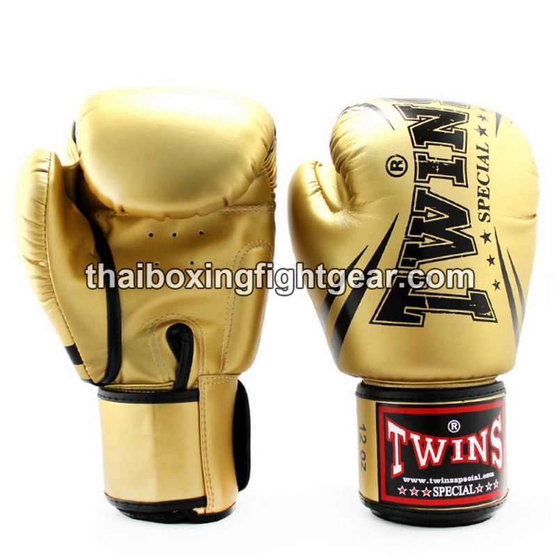 Boxhandschuhe Twins FBGVS3-TW6"Beginner Edition" gold | Thaibox Handschuhe