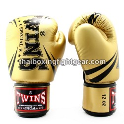 Boxhandschuhe Twins FBGVS3-TW6"Beginner Edition" gold | Thaibox Handschuhe