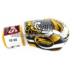 Boxhandschuhe Twins FBGVL3-52 "Nagas" weiß/gold | Handschuhe