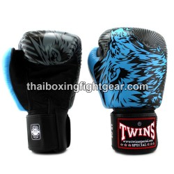 Boxhandschuhe Twins FBGVL3-50 "Wolf" SCHWARZ/TÜRKIS | Handschuhe
