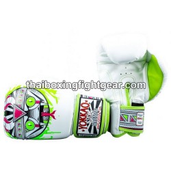 Muay Thai Yokkao Boxhandschuhe "APEX SNAKE" WEIß | Thaibox Handschuhe