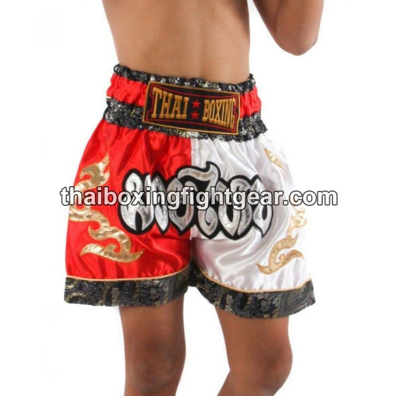 Muay Thai Shorts Rot Weiß für Kind | Kids