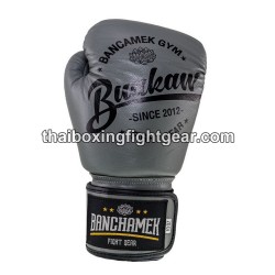 Buakaw Banchamek Muay Thai  Boxhandschuhe "W1 GREY" | Thaibox Handschuhe