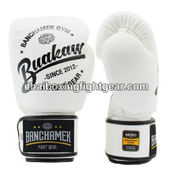 Buakaw Banchamek Muay Thai  Boxhandschuhe "W1 White" | Thaibox Handschuhe