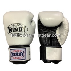 Windy MuayThai Boxhandschuhe BGVH Weiß und Schwarz | Handschuhe