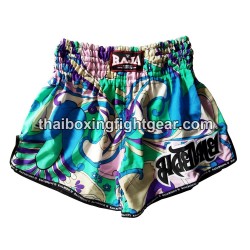 Raja Boxing MuayThai Boxhosen Flower Blue | MuayThai Boxhosen