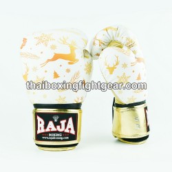 Raja Muay Thai Boxhandschuhe Christmas Gold Deer | Handschuhe