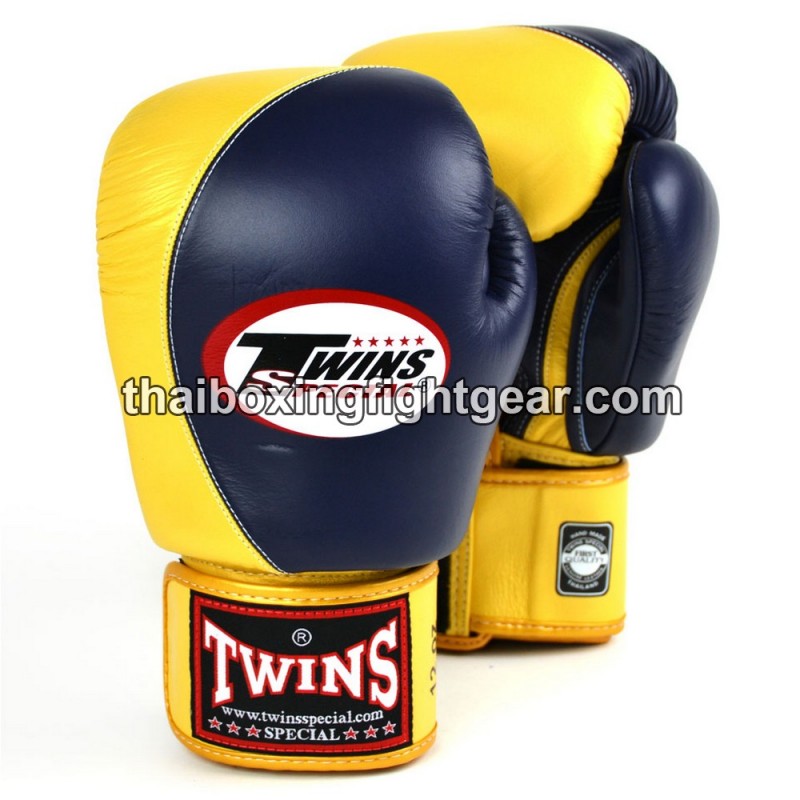Boxhandschuhe Muay Thai Twins BGVL8 "Navy Gold" | Handschuhe