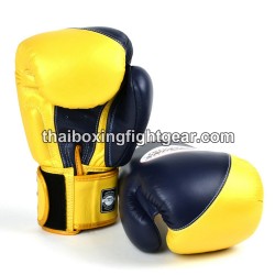 Boxhandschuhe Muay Thai Twins BGVL8 "Navy Gold" | Handschuhe