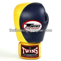 Boxhandschuhe Muay Thai Twins BGVL8 "Navy Gold" | Handschuhe