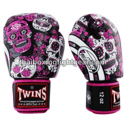 Boxhandschuhe Muay Thai Twins FBGVL3-53 "Skull Orange" | Handschuhe