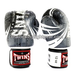 Boxhandschuhe Muay Thai Twins FBGVL3-TW5 "White Black" | Handschuhe