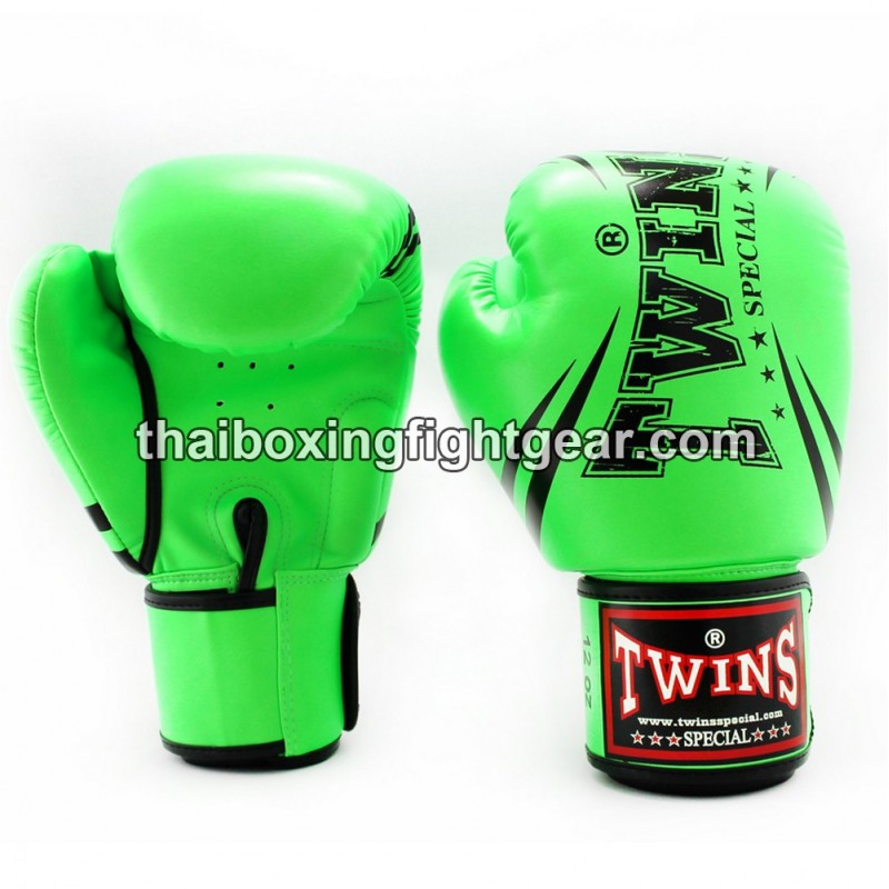 Boxhandschuhe Twins FBGVS3-TW6  "Beginner Edition "Green" | Thaibox Handschuhe