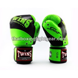 Boxhandschuhe Muay Thai Twins BGVL10 "Black Green" | Handschuhe