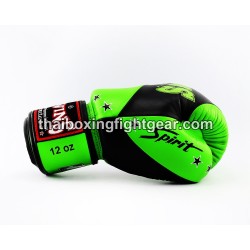 Boxhandschuhe Muay Thai Twins BGVL10 "Black Green" | Handschuhe