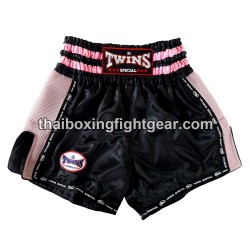 Twins Muay thai shorts "TWS-921 Black Pink" | Box hosen