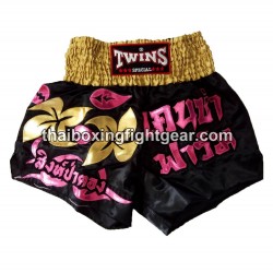 Twins Muay thai shorts "Gold Flower" | Box hosen