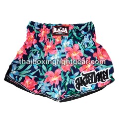 Raja Boxing MuayThai Boxhosen "Flower Purple" | MuayThai Boxhosen