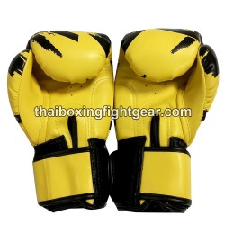 Raja Boxing Muay Thai Boxhandschuhe "Tattoo Yellow" | Handschuhe