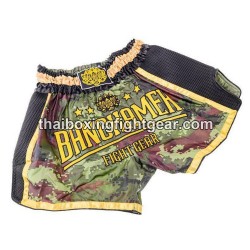 Buakaw Banchamek Muay Thai BoxShorts "BFG5-1 CAMO BLACK GOLD" | Box hosen