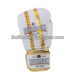 Buakaw Banchamek Muay Thai  Boxhandschuhe "BGL Striker White" | Thaibox Handschuhe