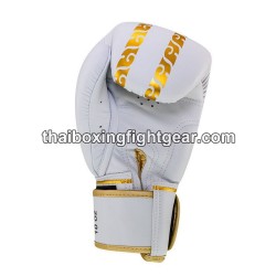 Buakaw Banchamek Muay Thai  Boxhandschuhe "BGL Striker White" | Thaibox Handschuhe