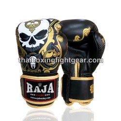 Raja Boxing Muay Thai Boxhandschuhe Skull Leder | Handschuhe