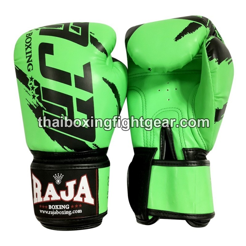 Raja Boxing Muay Thai Boxhandschuhe "Tattoo Green" | Handschuhe