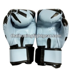 Raja Boxing Muay Thai Boxhandschuhe "Tattoo Light Blue" | Handschuhe