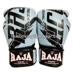 Raja Boxing Muay Thai Boxhandschuhe "Tattoo Light Blue" | Handschuhe