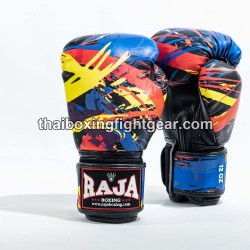 Raja Boxing Muay Thai Boxhandschuhe "Paint Black" | Handschuhe