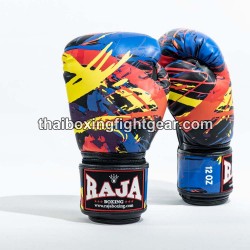 Raja Boxing Muay Thai Boxhandschuhe "Paint Black" | Handschuhe