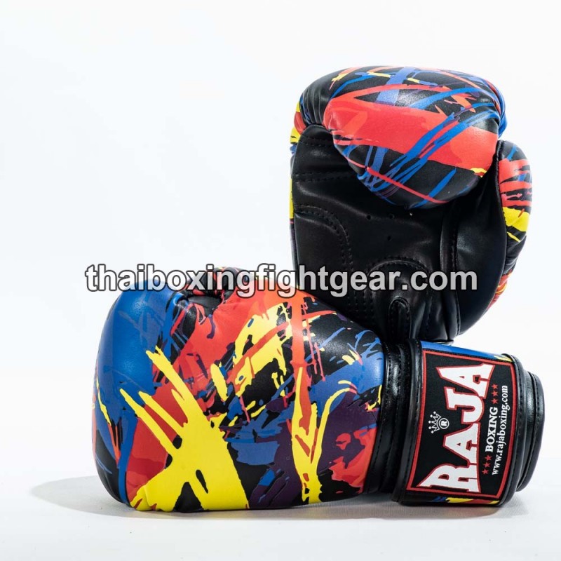 Raja Boxing Muay Thai Boxhandschuhe "Paint Black" | Handschuhe