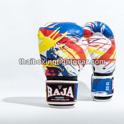 Raja Boxing Muay Thai Boxhandschuhe "Paint White" | Handschuhe