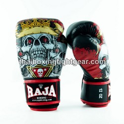 Raja Boxing Muay Thai Boxhandschuhe "Skull King" | Handschuhe