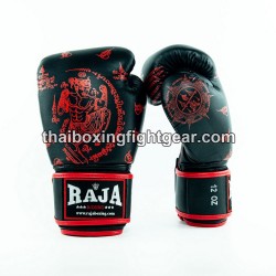 Raja Boxing Muay Thai Boxhandschuhe "Yan Nak" Black | Handschuhe