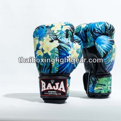 Raja Boxing Muay Thai Boxhandschuhe "Yellow Flower" | Handschuhe