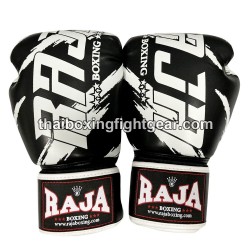 Raja Boxing Muay Thai Boxhandschuhe "Tattoo Black" | Handschuhe