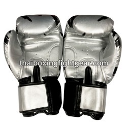 Raja Boxing Muay Thai Boxhandschuhe "Tattoo Silver" | Handschuhe