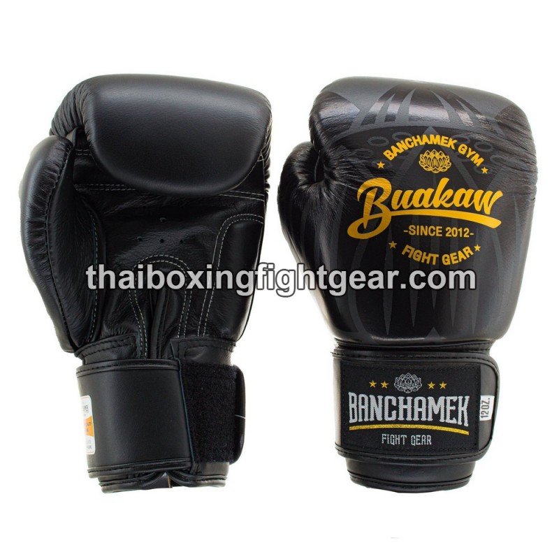 Buakaw Banchamek Muay Thai  Boxhandschuhe "BGL-UL1 Black" | Thaibox Handschuhe
